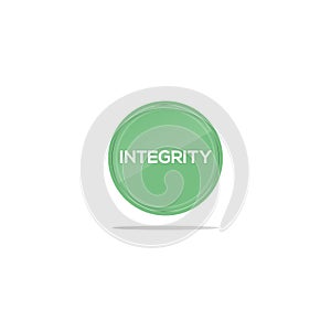 Integrity hiring text in green circle